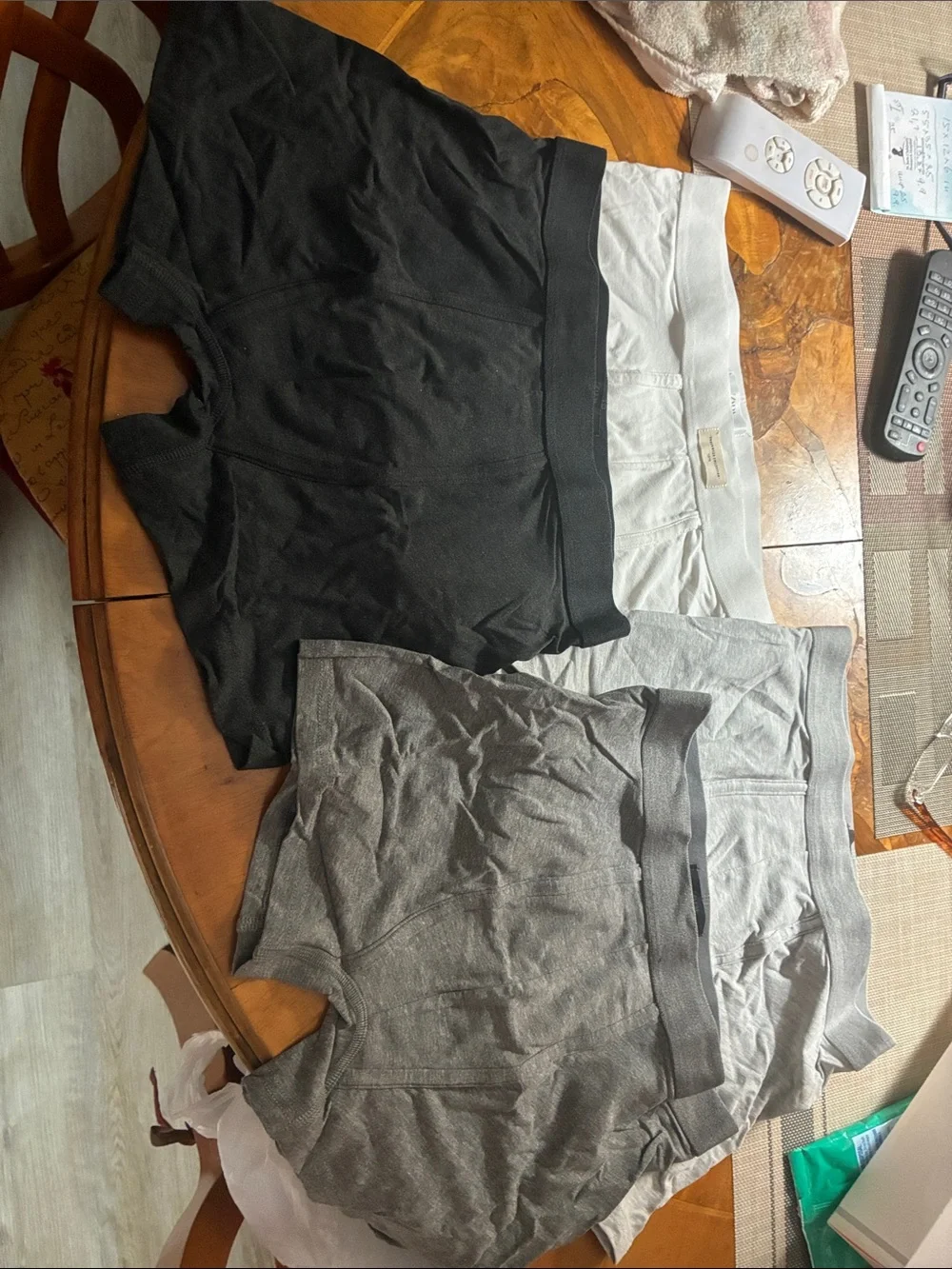 Zara 4 Pack Men's Boxer Briefs — Black, White & Gray charcoal color